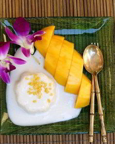 Бананово-кокосовый пудинг с тапиокой