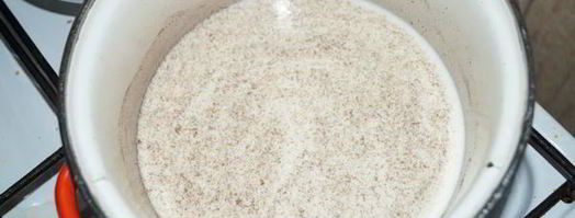 банановый крамбль с ванильным соусом. Шаг 6