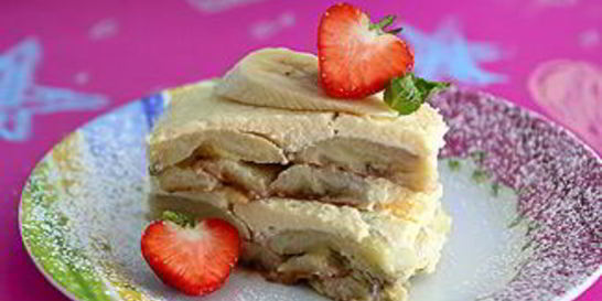 Бананы, запеченные с творогом в мультиварке