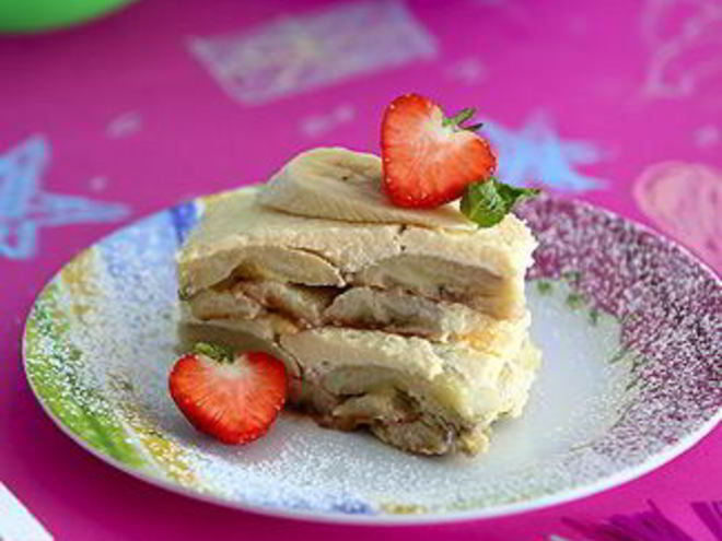 Рецепт бананов, запеченных с творогом в мультиварке