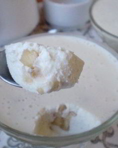 Бланманже с фруктами