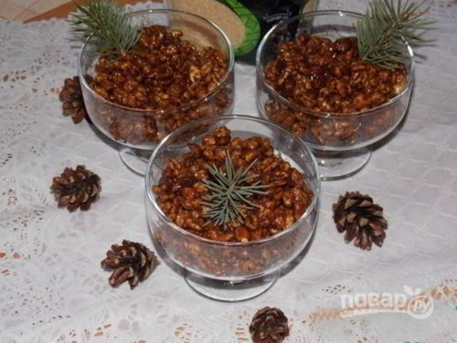 Рецепт десерта пшеница в глазури