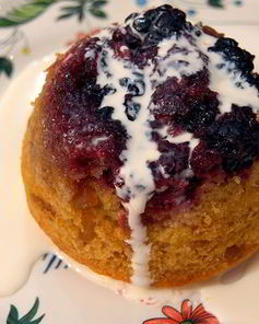 Ежевичные пудинги с имбирем