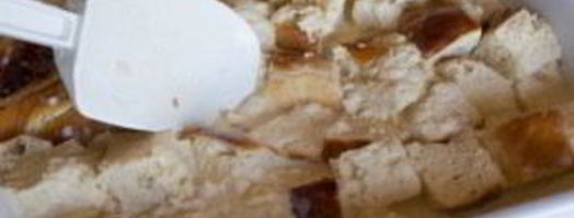 французский хлебный пудинг с ягодами. Шаг 5