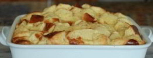 французский хлебный пудинг с ягодами. Шаг 7