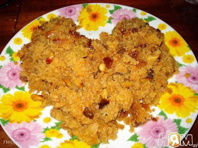 Рецепт халавы — пудинга из манной крупы