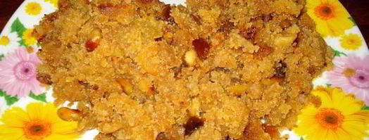 халава — пудинг из манной крупы. Шаг 8