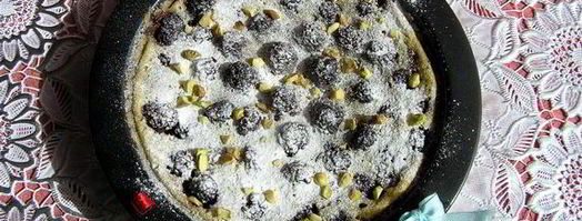 клафути с пьяной ежевикой и фисташками. Шаг 12