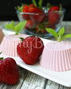 Клубничная панна-котта