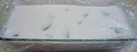 клубничные кубики с ванилью в йогуртовом желе. Шаг 7