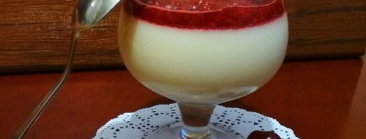 кокосовая панна-котта лайт с вишневым конфи. Шаг 7