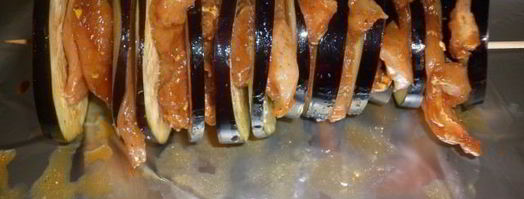 баклажановые конфетки с курицей. Шаг 3