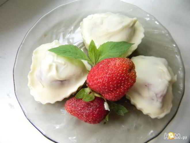 Рецепт конфет клубника в белом шоколаде