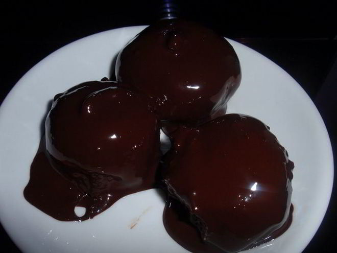 Рецепт шоколадна-творожных конфетки