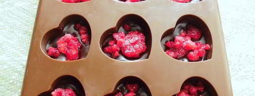 шоколадные конфеты с малиной. Шаг 3