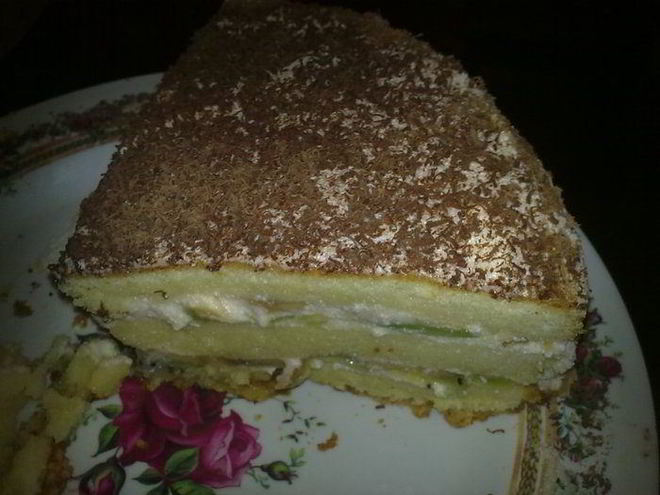 Рецепт бисквита со сметанно-йогуртовым кремом