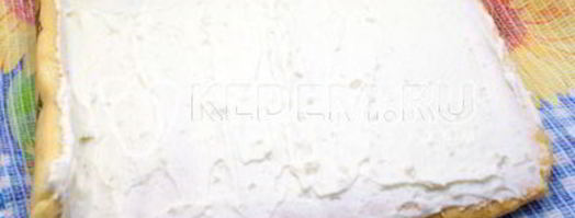 бисквитный рулет с кремом новогодний салют. Шаг 15