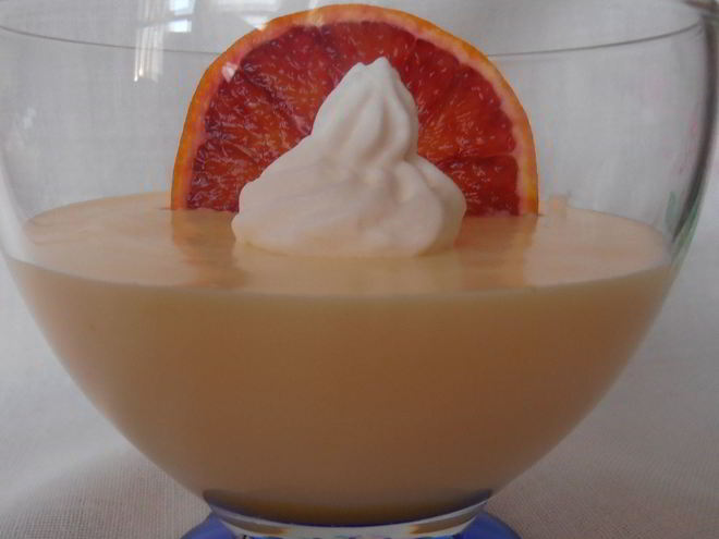Рецепт фруктового крема из апельсина