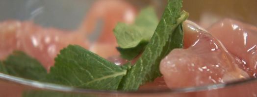 фунчоза с кремом из цукини и курицей. Шаг 3