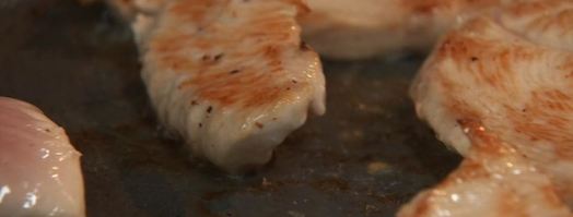 фунчоза с кремом из цукини и курицей. Шаг 4