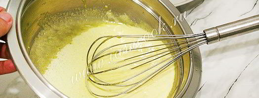 итальянский яичный крем с клюквой. Шаг 4