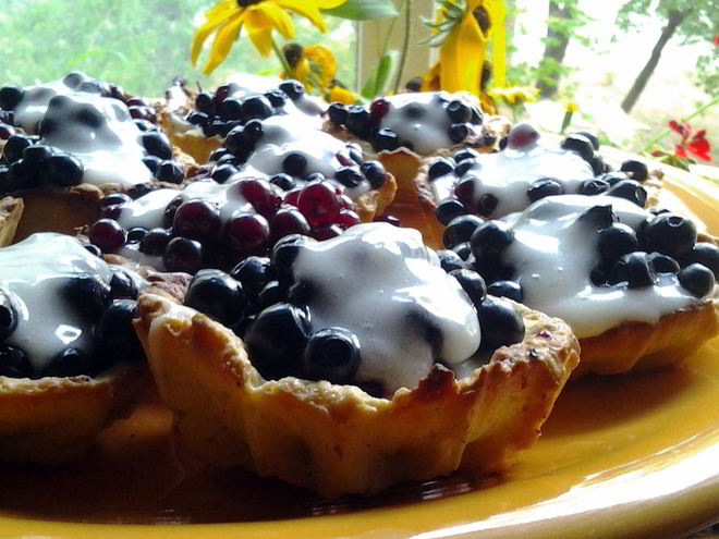 Рецепт корзинок с ягодами и лимонным кремом