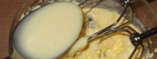 крем для бисквита из сгущенки и масла. Шаг 3