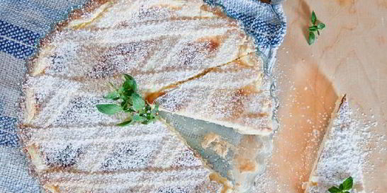 Кростата с кремом из рикотты