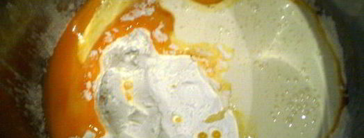малиновый десерт с кремом патисьер и штрейзелем. Шаг 3