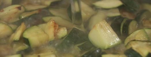 рагу из кабачков с кремом из цукини. Шаг 5