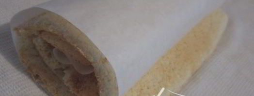 рулет на белках с заварным кремом. Шаг 4