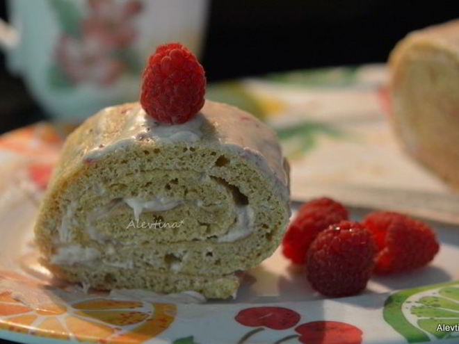 Рецепт рулета со швейцарским маслянным кремом