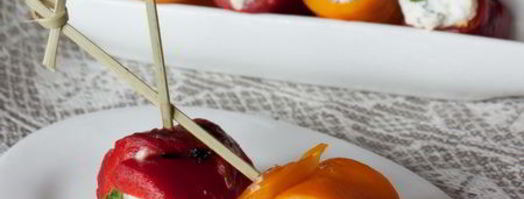 рулетики из печеного перца с сырным кремом. Шаг 6