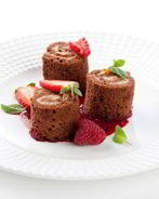 Шоколадные рулетики с кремом из шоколадной рикотты Unagrande