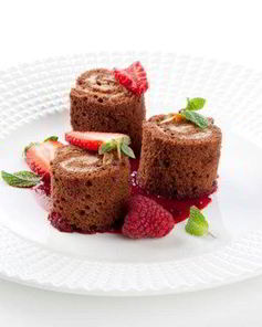 Шоколадные рулетики с кремом из шоколадной рикотты Unagrande