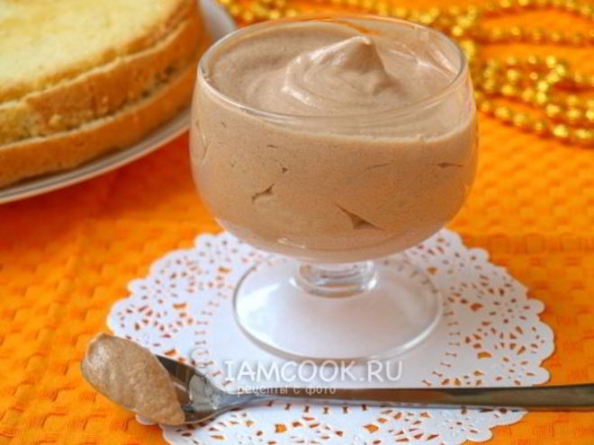 Рецепт сливочно-шоколадного крем со сгущенным молоком