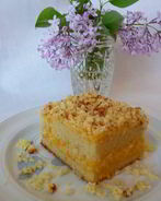 Солнечный тортик с кремом из кураги