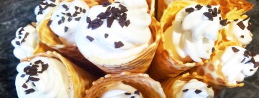 трубочки волшебные с кремом. Шаг 3