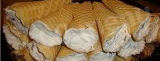 трубочки волшебные с кремом. Шаг 4