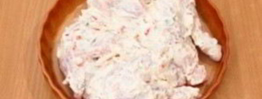 цыпленок, запеченный под кремом из филадельфии, тимьяна, перца и чеснока. Шаг 5