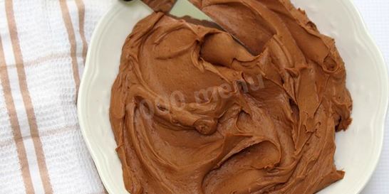 Творожно шоколадный крем