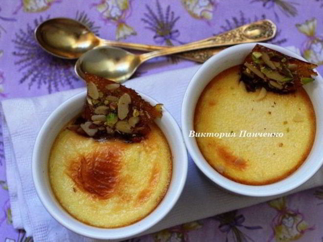 Рецепт ванильного крема с грильяжем