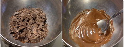взбитый шоколадный крем-ганаш. Шаг 2