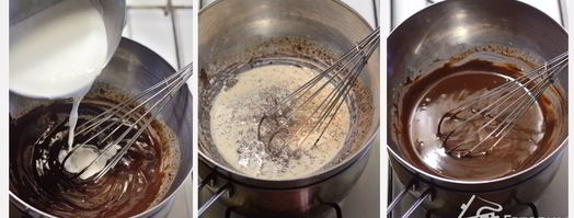взбитый шоколадный крем-ганаш. Шаг 4