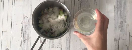 лимонная панна котта с ревеневым соусом. Шаг 11