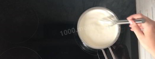 лимонная панна котта с ревеневым соусом. Шаг 4