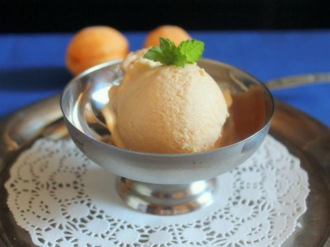 Рецепт абрикосового мороженого