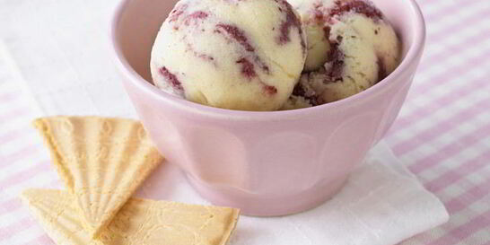 Черничное мороженое