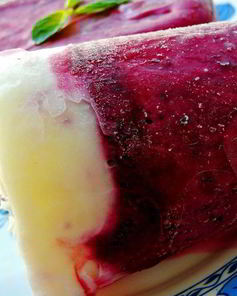 Черносмородиновое мороженое с йогуртом