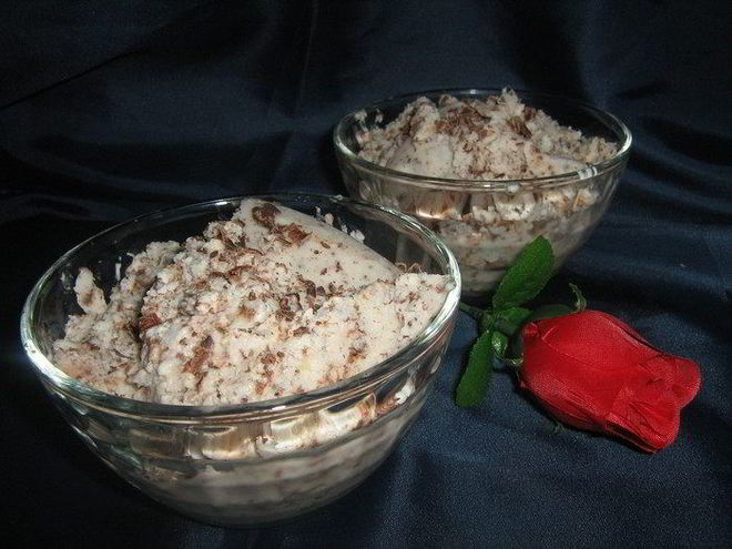 Рецепт имбирно-шоколадного мороженого из йогурта